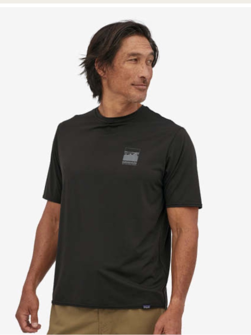 Patagonia Men’s Black Short-Sleeve Performance Tee Medium
